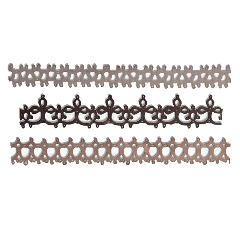 2023 New Border Lace Metal Cutting Dies And Edge Die Paper Cut Scrapbooking Per Artigianato Biglietto Di Auguri Senza Set Di Francobolli