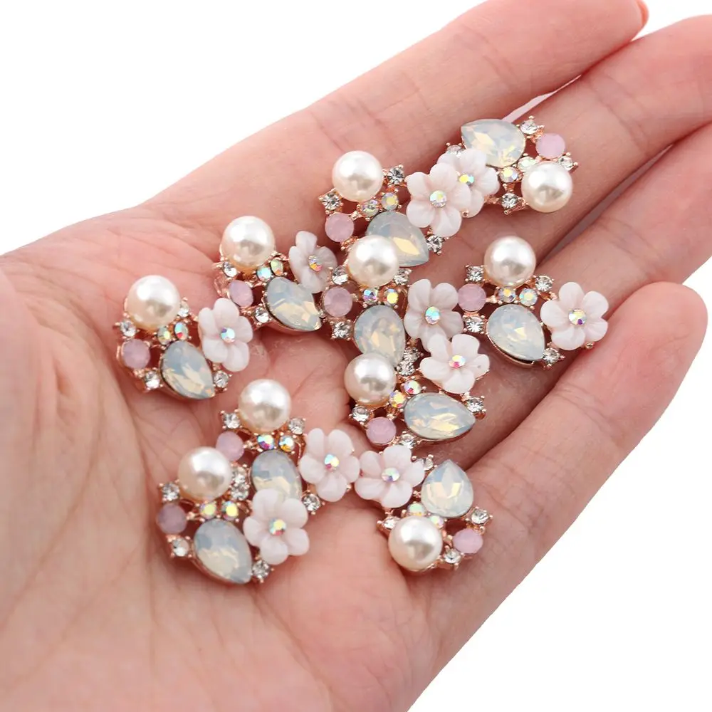 Rhinestone Sewing Buttons Flatback Craft Accessories