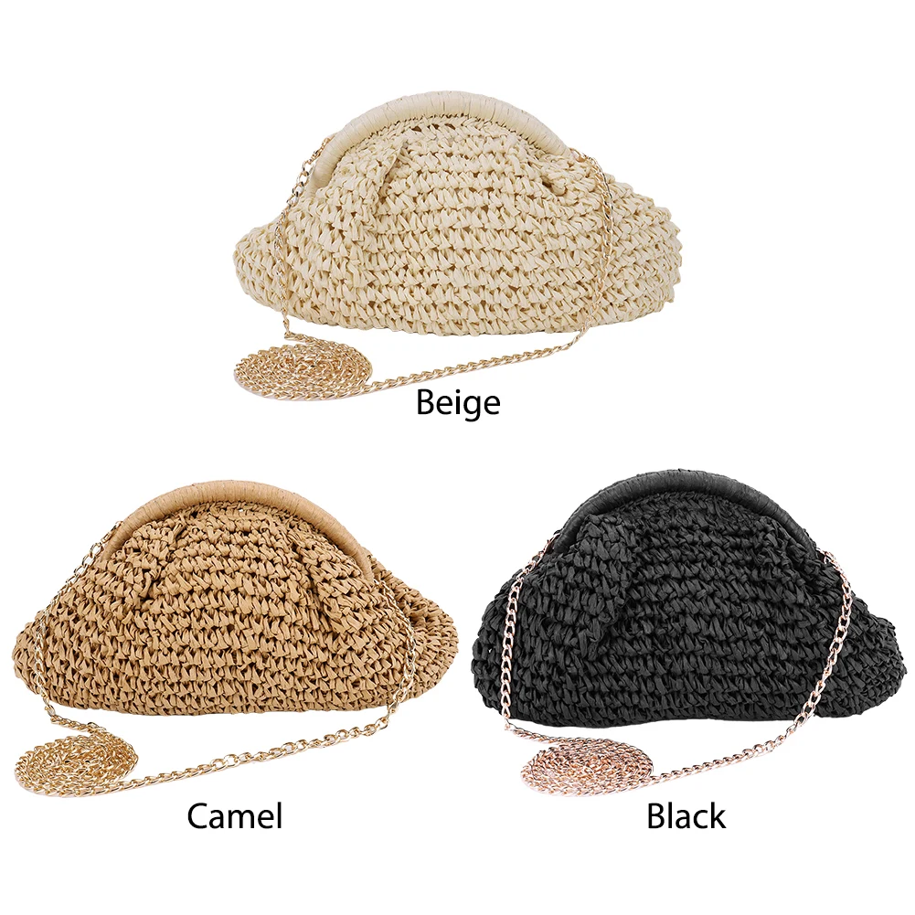 Straw Woven Shoulder Bag for Women Party Vacation