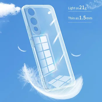 Cover per Telefono Ultra Sottile Trasparente per VIVO V70 FE Elite VIVOV70 V70FE, Custodia Morbida in TPU Trasparente con Protezione Fotocamera Antiurto