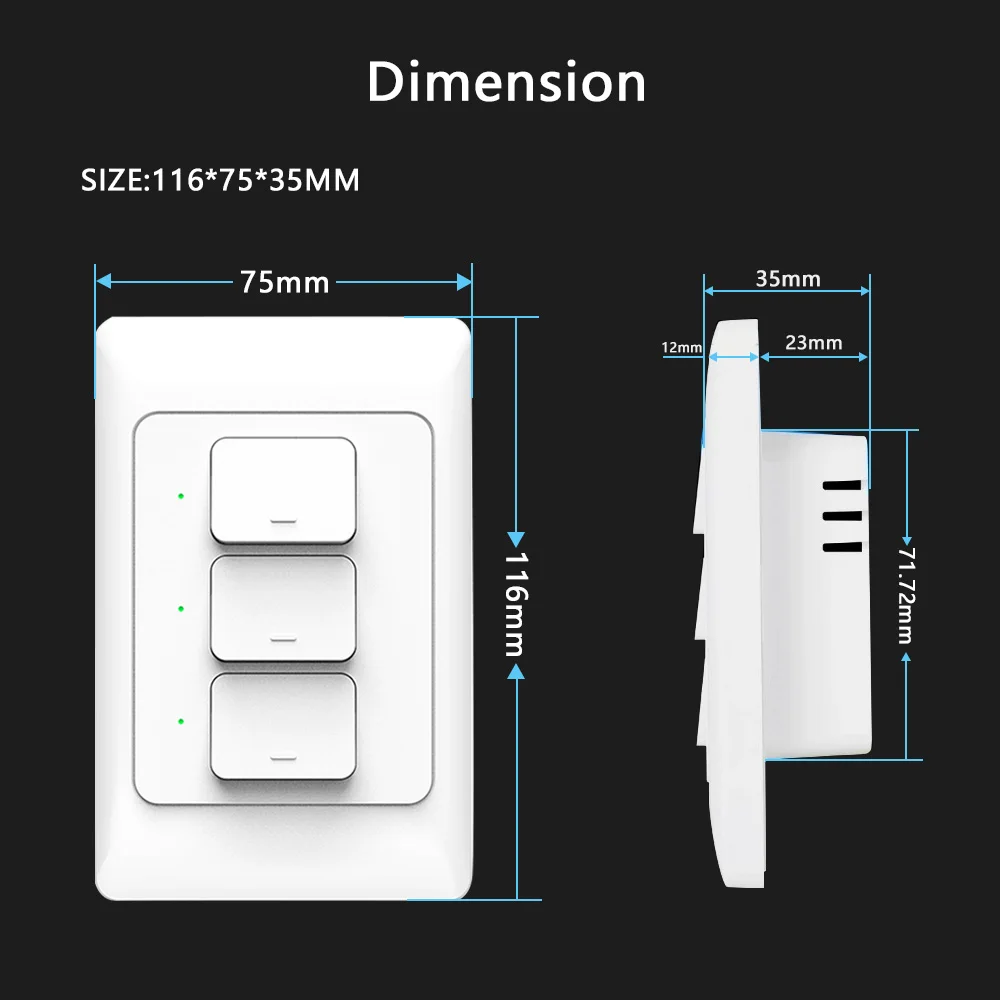 Tuya-Ʈ WiFi/Zigbee Ǫ ư ġ, ߸ ̾  ߸ ̾  US AU  ͷ Google Home Alexa 110-240V