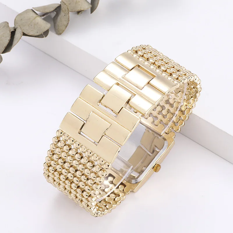 Brand Luxury Casual Women Square Full Diamond Bracelet Watch Analog Quartz Movement Wrist Watch Watches Ladies women watches electronic watch