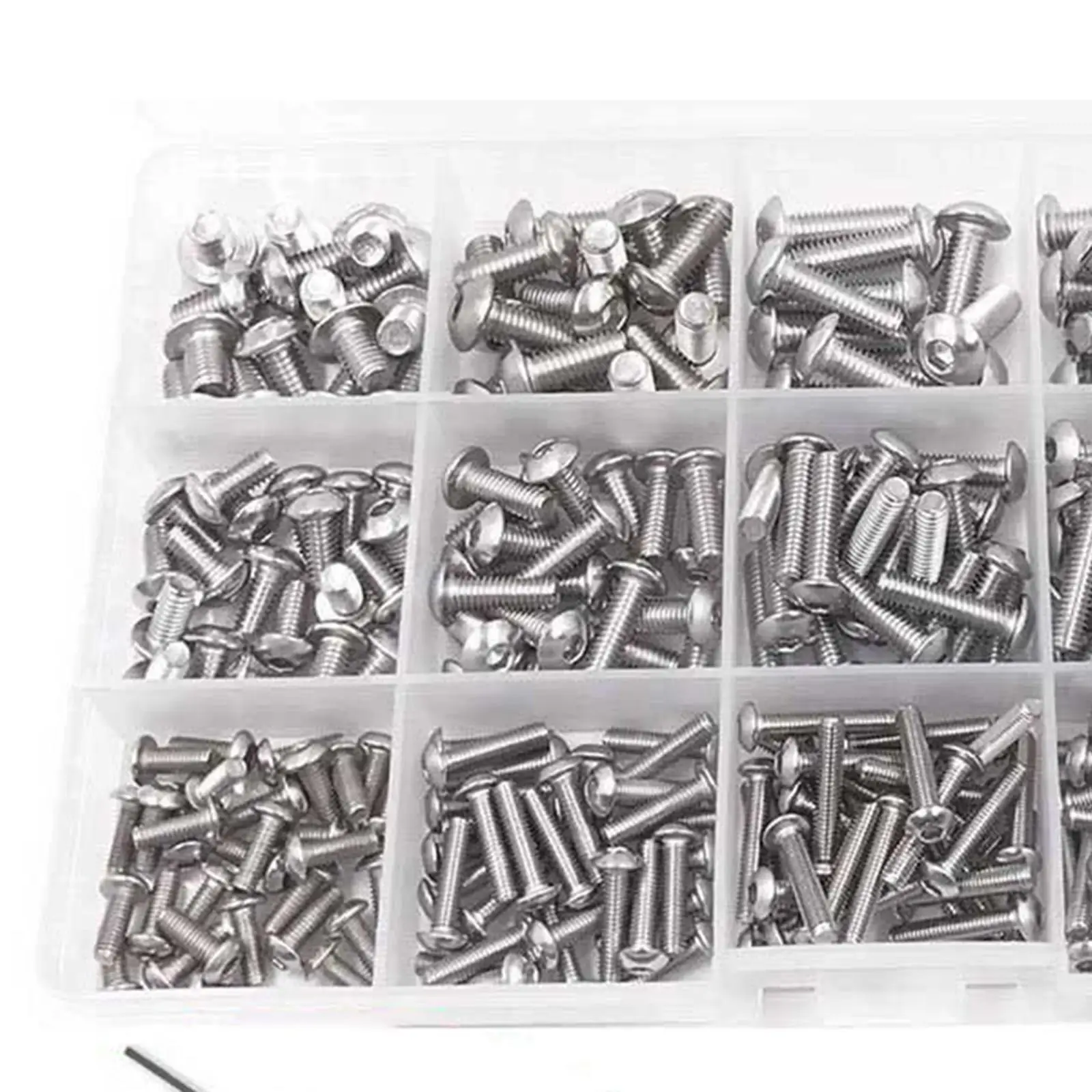 Socket Caps Head Screws Set with Box Rustproof Bolt and Nut for Machinery DIY Inventions Repair