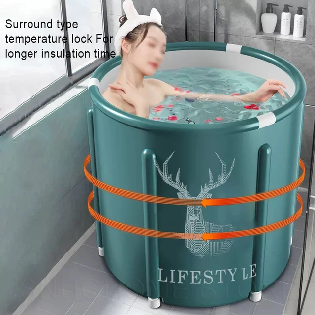 Portable Collapsible Bath Bucket Bathtub: A Winter Shower Bathing Artifact
