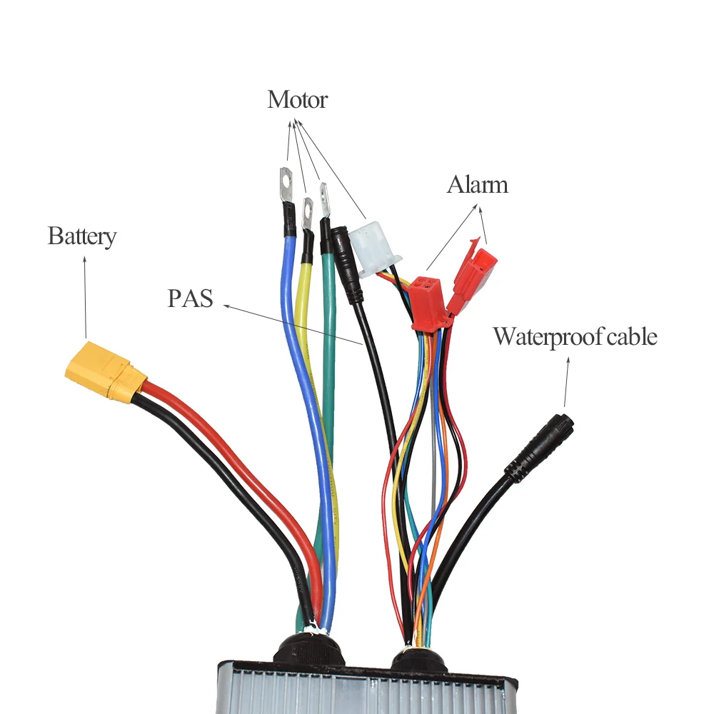 Waterproof Electric Bicycle Conversion Parts, 72V, 80A Controller, Square Wave, LCD Display, 3000W Motor Ebike controller Kit