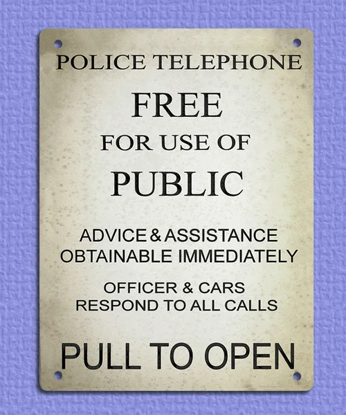 Targa In Metallo Targa Vintage In Stile Retrò Della Polizia Phonebox Tardis Dr Who Wall Decor Shed Signs