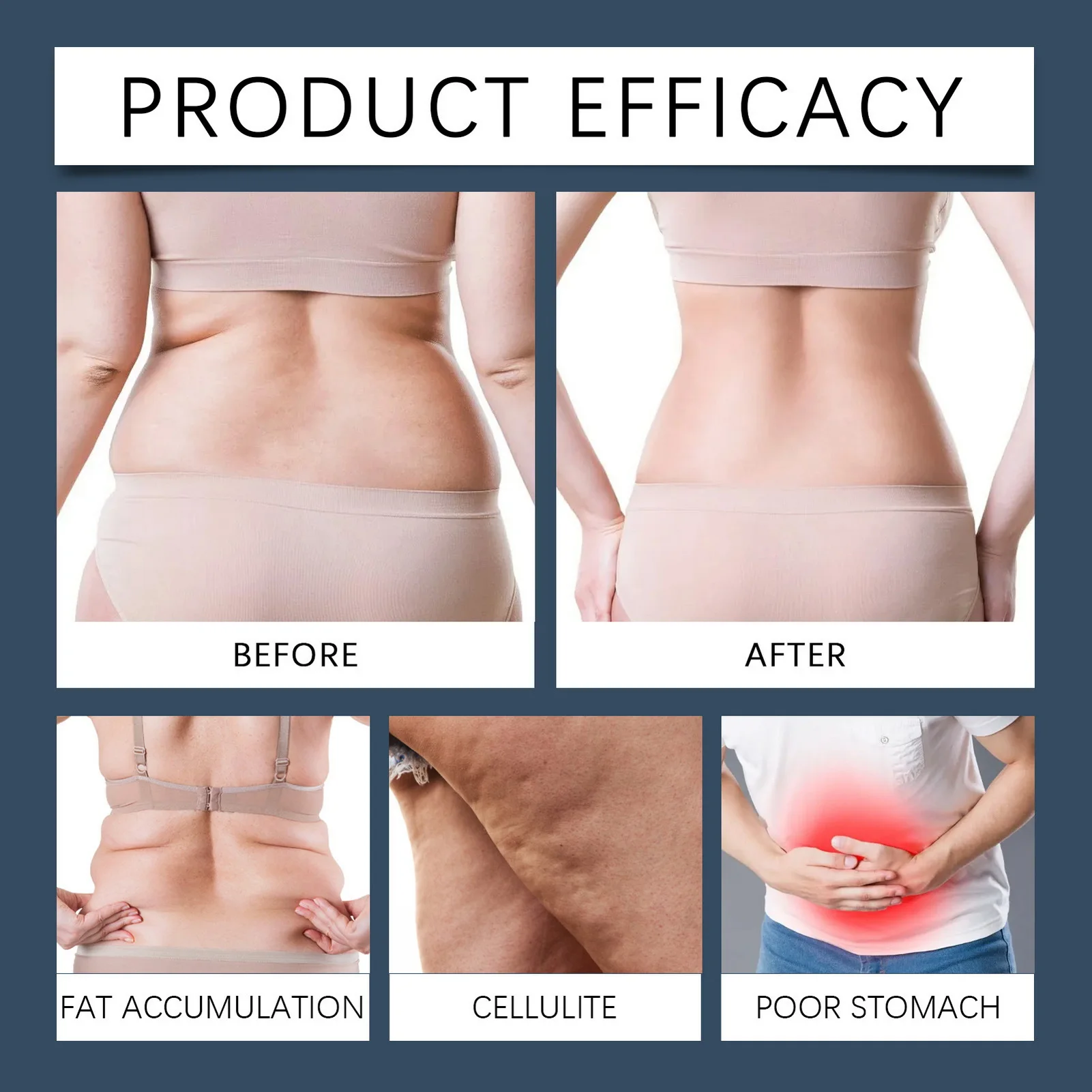 Natural Ingredients Slimming Patches Body Shaping Thinner Abdomen Patches for Belly Size Reducing