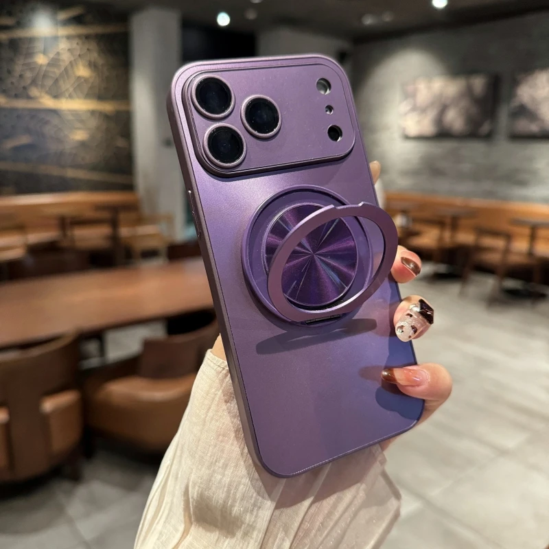 Aurora Bling Ring Holder Phone Case with Shockproof Bumper
