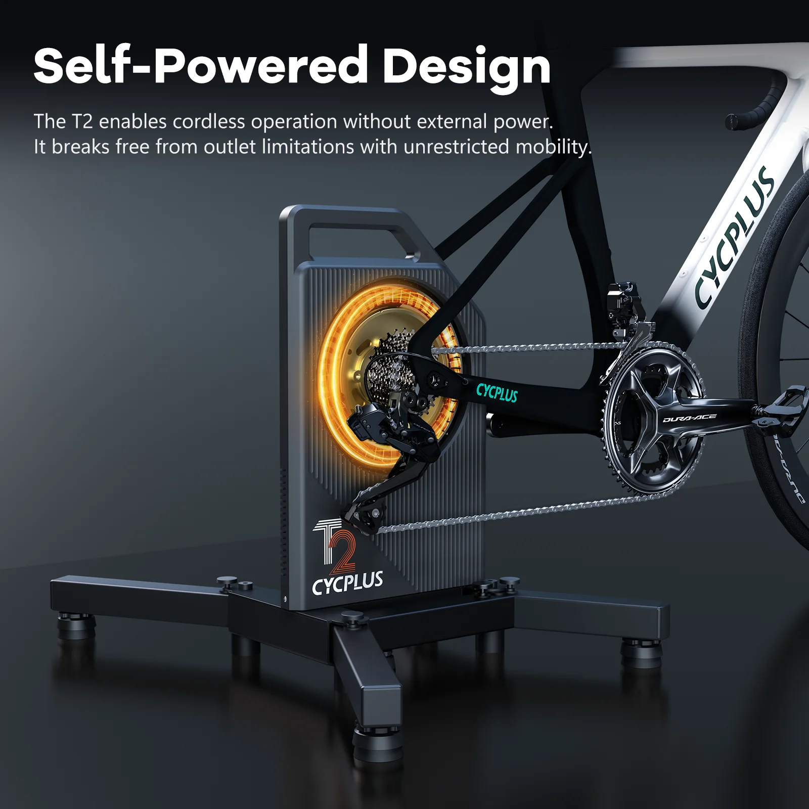 CYCPLUS T2 ローラー台 CYCPLUS T2 屋内サイクリングホームトレーナーダイレクト