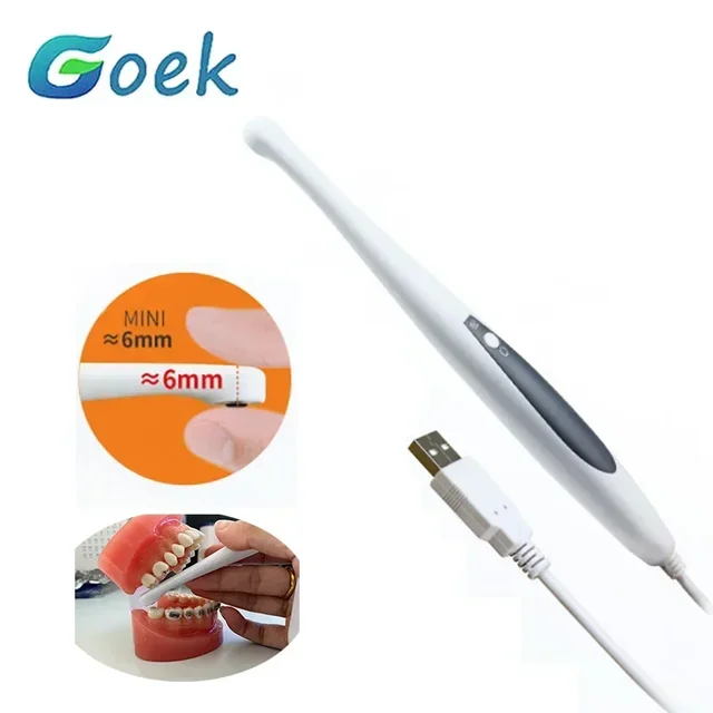Dental USB CMOS Intraoral Camera 6mm Magnetic Holder Various Software 1/4”COMS 8.0 Mega Pixels 6 White LED Dentistry Tool