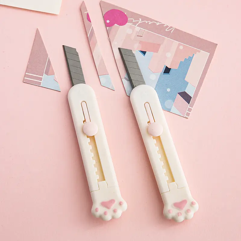 Mr.Paper Mini Cat Claw Utility Knife Creative Cute Convenient Hand Account Paper-cutting Tool Student Stationary Art Supplies - Image 4
