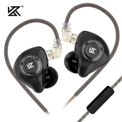 High-Fidelity Wired Earphones with Stereo Bass and Noise Cancelling Features (EDXProX Black MIC)