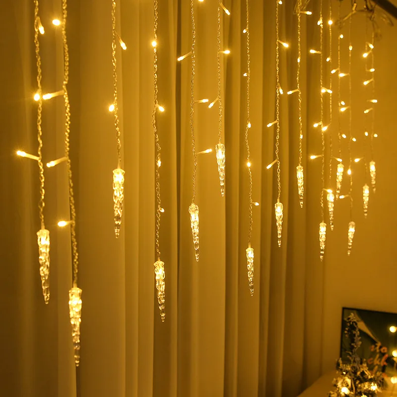 

Christmas Fairy LED String Lights Curtain Lamp Decorations for Home Room Holiday Lighting Wedding Garland Garden Outdoor Decor
