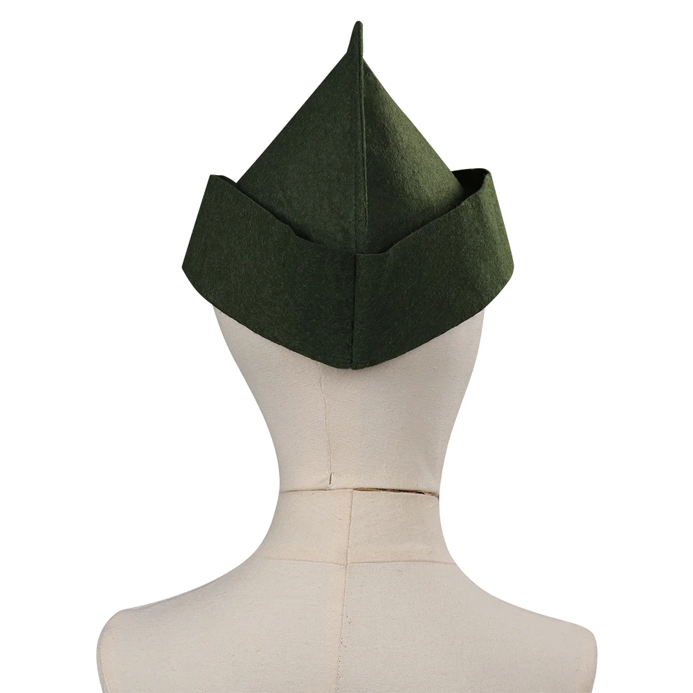 Cosplay Hat Fancy Peter Hat for Child Boys Roleplay Movie Wendy Pan Halloween Party Prop
