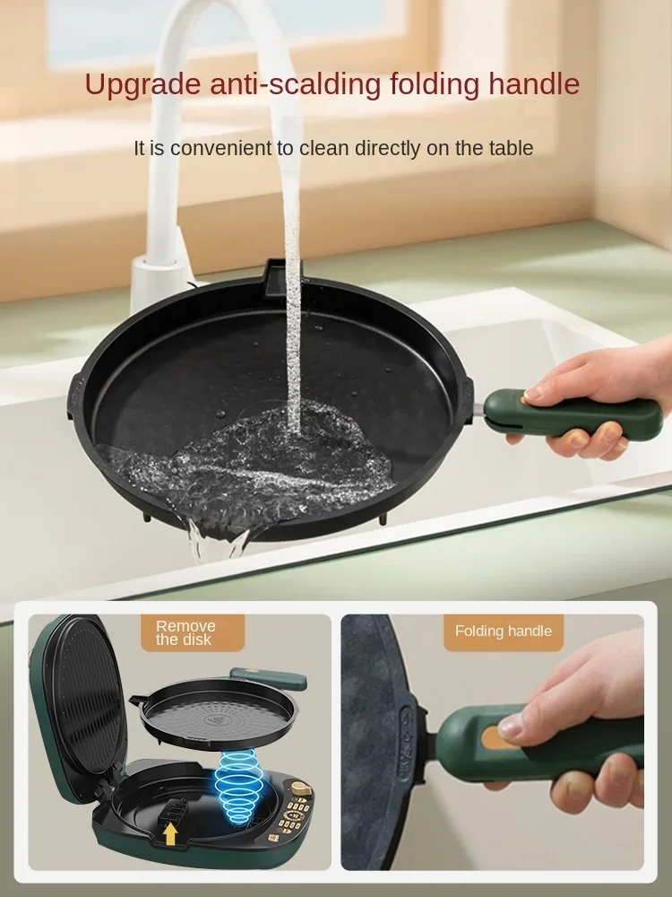 Electric MultiCooker Electric Frying Pan Househould Barbecue Fried Steak Fish Omelette Frying Pan Non-stick Cooking Machine 220V 3