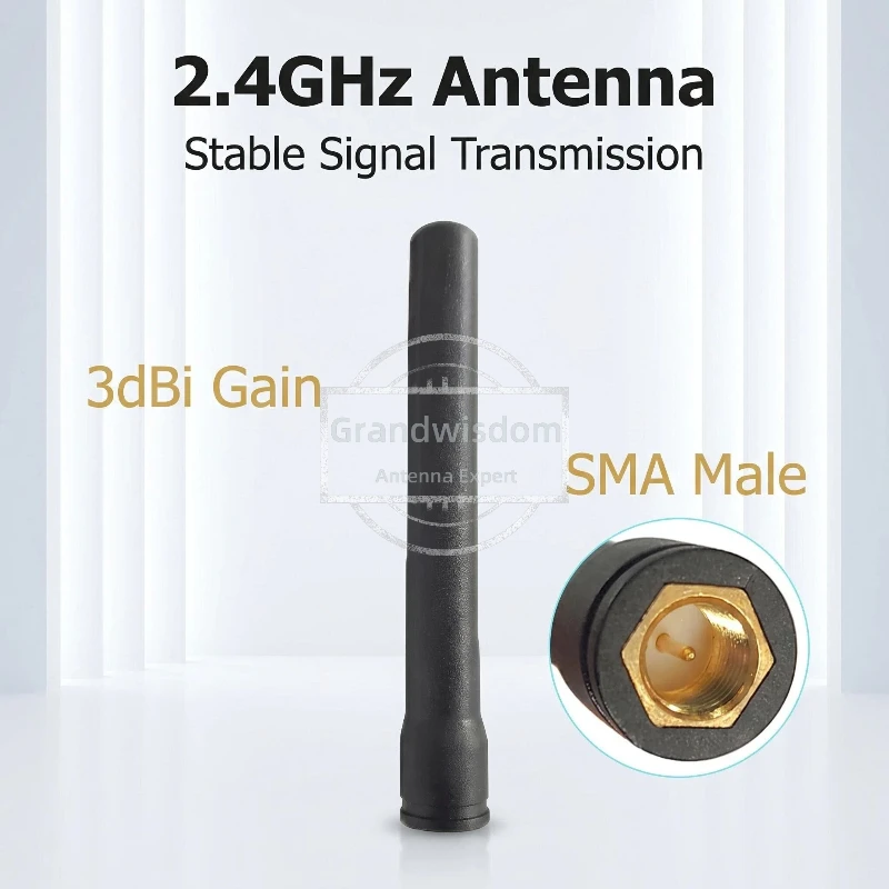 5개 2.4GHz WiFi 안테나 3DBI 게인 SMA 남성형 px1 - SMA 여성형 케이블 (라우터, 네트워크 카드, 드론, IP 카메라, IEEE WLAN용)