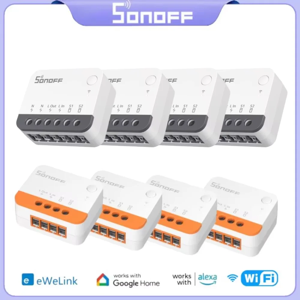 Zigbee Smart Switch WiFi Smart Switch SONOFF MINI R2 / ZBMINIR2 / ZBMINI-L2 Voice Control Work With Alexa eWelink Google Home