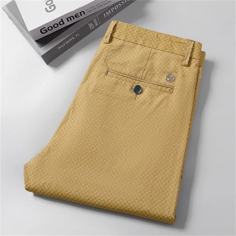 

Мужские клетчатые повседневные брюки с рисунком, модные летние брюки, мужские деловые дизайнерские брюки