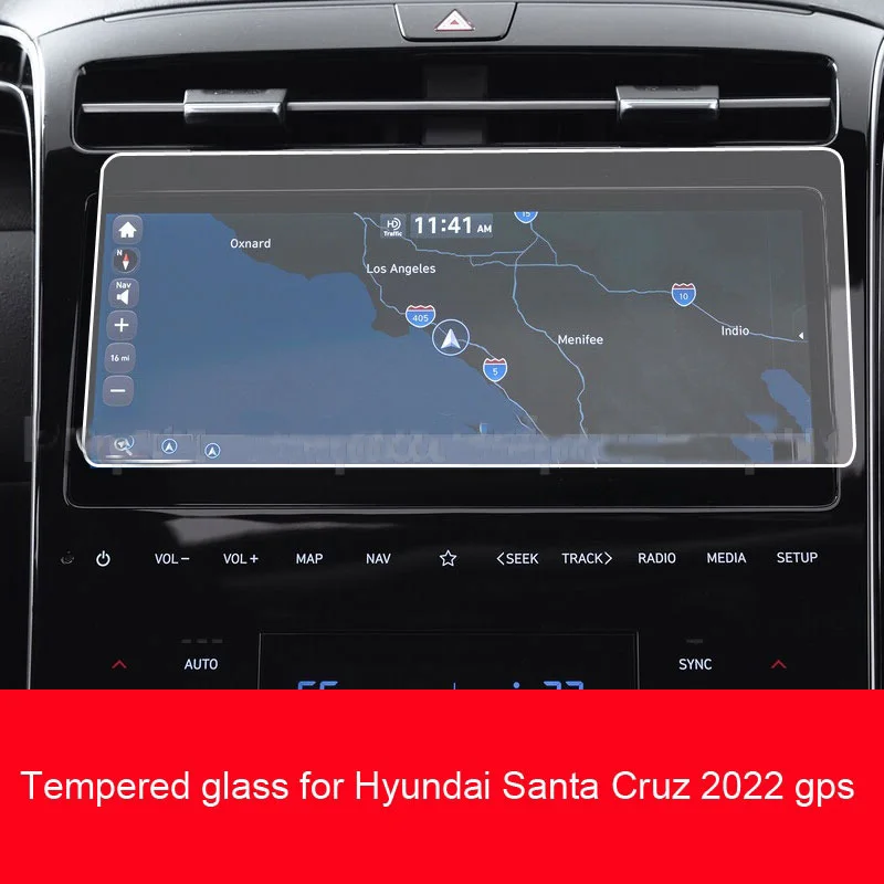 

Tempered glass film protector for Hyundai Santa Cruz 2022 10.25 inch car radio gps Navigation Screen Sticker