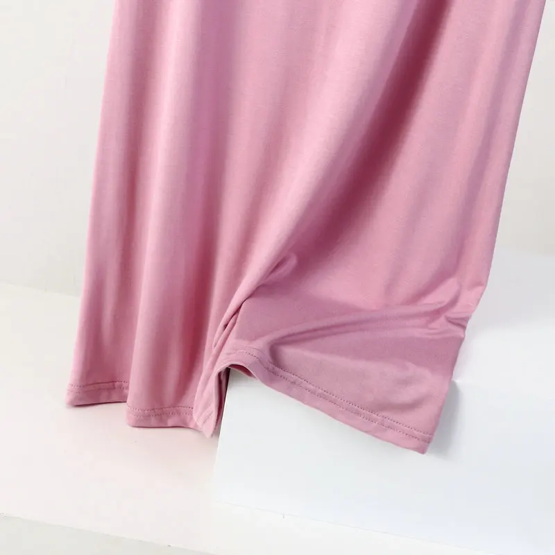 Plus Size Full Slips Dresses Women Summer Sleeveless Vest Inner Petticoat Dress Female Soft Modal White Underskirt XL-8XL women full slip dress