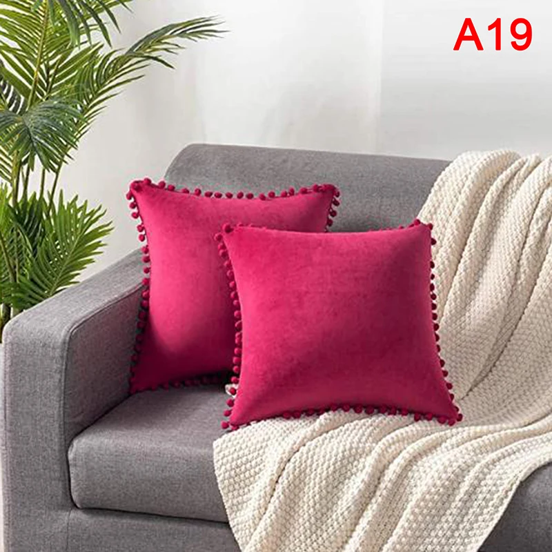 1PC Soft Velvet Cushion Cover Decorative Pillows Throw Pillow Case 45*45cm Home Decor 