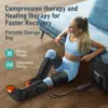 Leg  , 3-in-1 Foot Calf & Thigh  with Heat and Compression Therapy, Leg Massage Boots for Swollen Legs, E 3