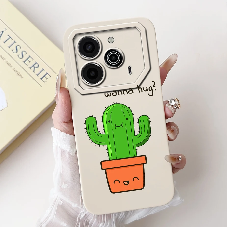 Tecno Pova 6 Pro Candy Painted Soft TPU Phone Case - New Fashion Bumper Cover