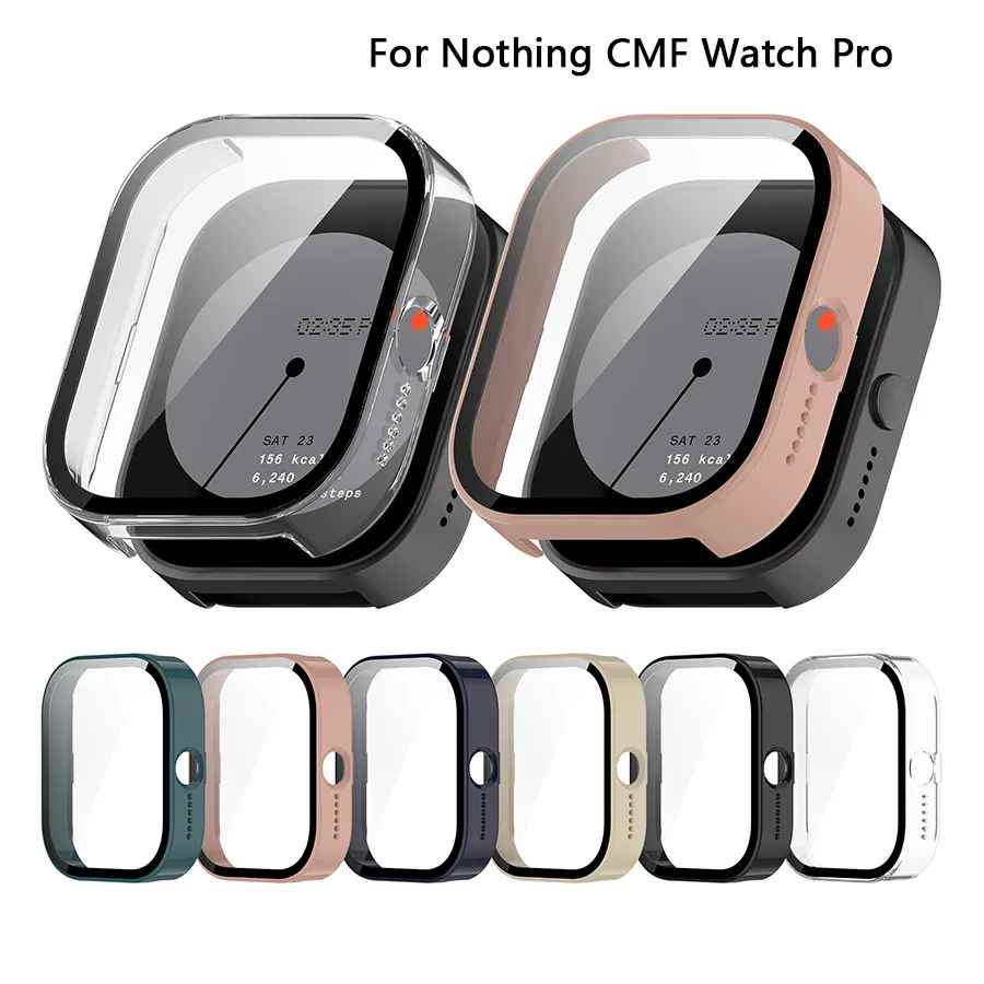 

Жесткий чехол с краями для CMF Watch Pro, Защитная пленка для экрана, рамка, аксессуары для умных часов