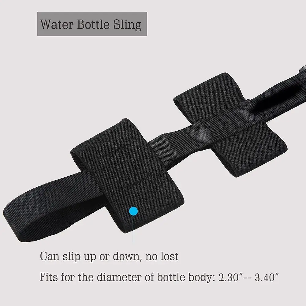 Universal Water Bottle Carrier Sling Adjustable Travel Bottle Shoulder Strap Durable Elastic Water Bottle Holder Accessories