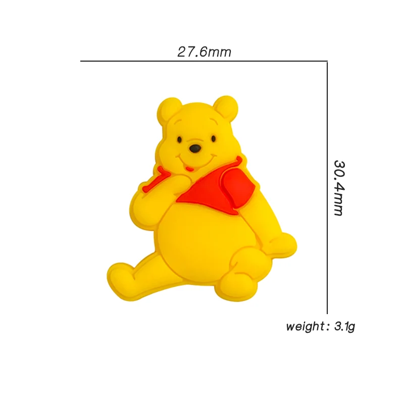 5pcs New Baby Silicone Disney Cartoon Teething Beads Baby Oral Care Food-Grade DIY Nipple Necklace Toy Accessories