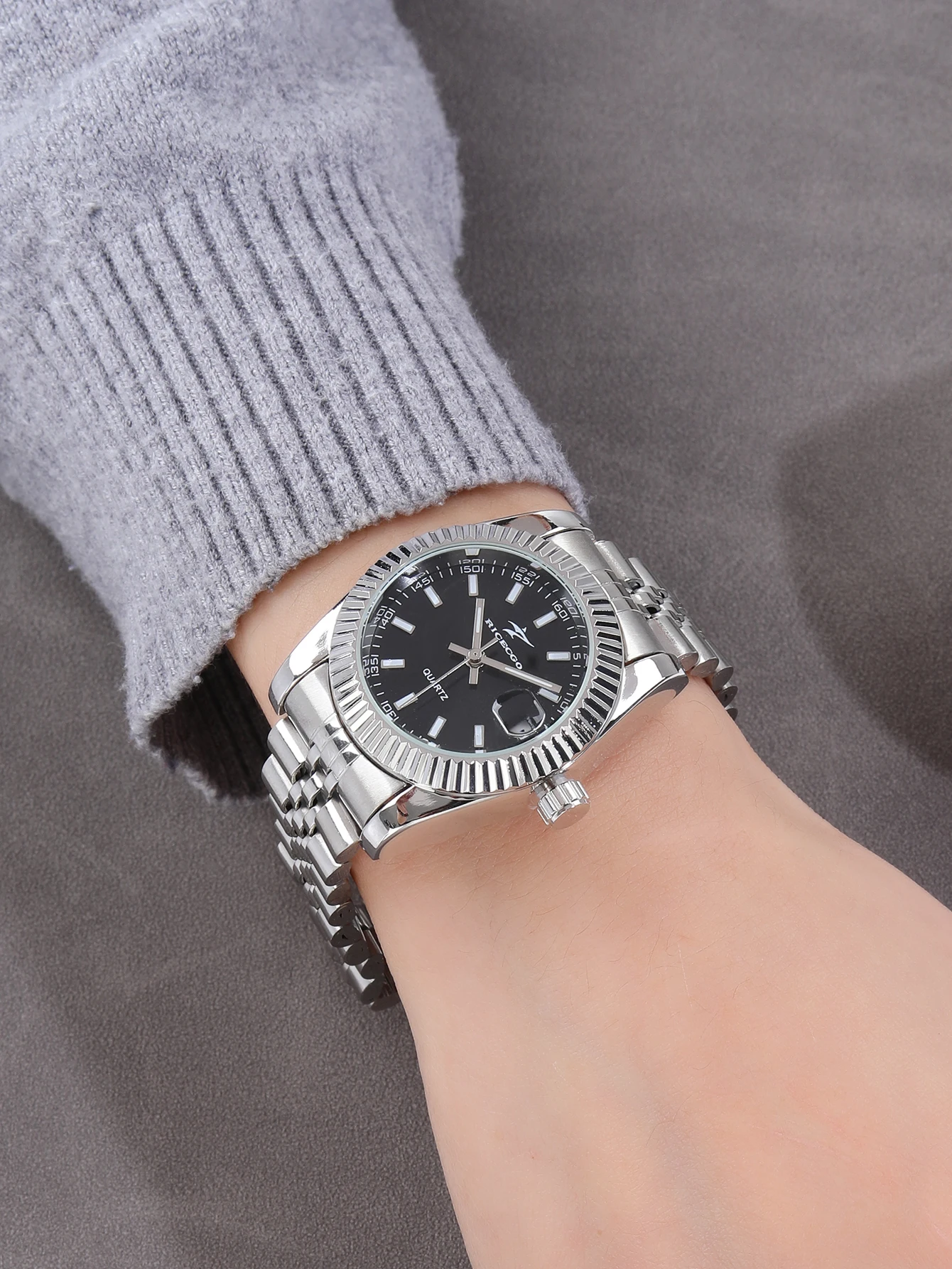Fashion Woman Simple Quartz Wristwatch Classic Luxury Stainless Steel Watchband Ladies Watches Reloj Feminino WristWatch 6