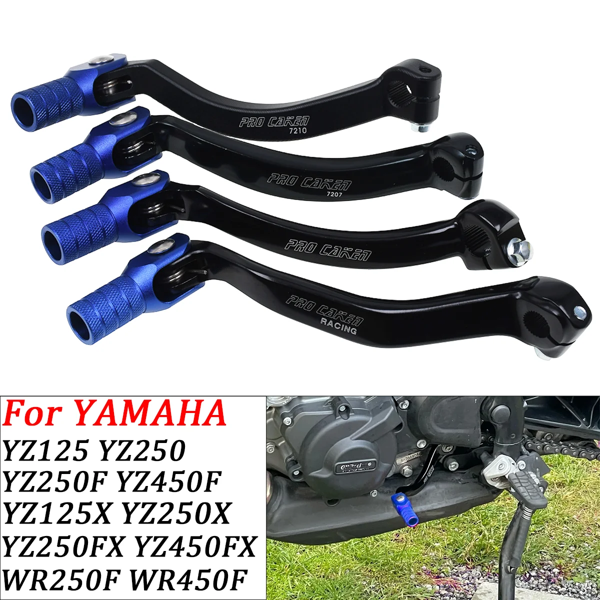 Motorrad Aluminium CNC Getriebe Shifter Shift Pedal Hebel Für Yamaha YZ250F YZ250FX YZ450F YZ450FX WR250F WR450F 2006-2017-2019