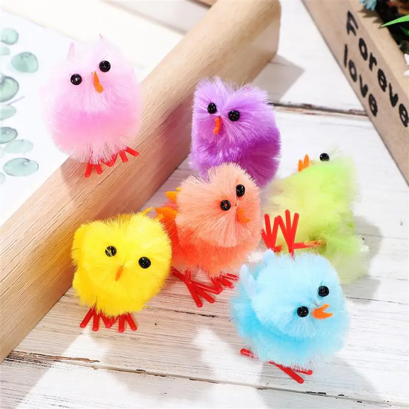 

36 Pcs Easter Chicks Colorful Baby Chicks Miniature Fluffy Chick Toys For Kids Party Favors Ornaments Chicks Easter Decorations