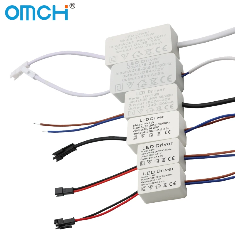Driver LED Alimentatore AC 240V - DC 12V 5A 60W – Trasformatore Per Lampadine LED
