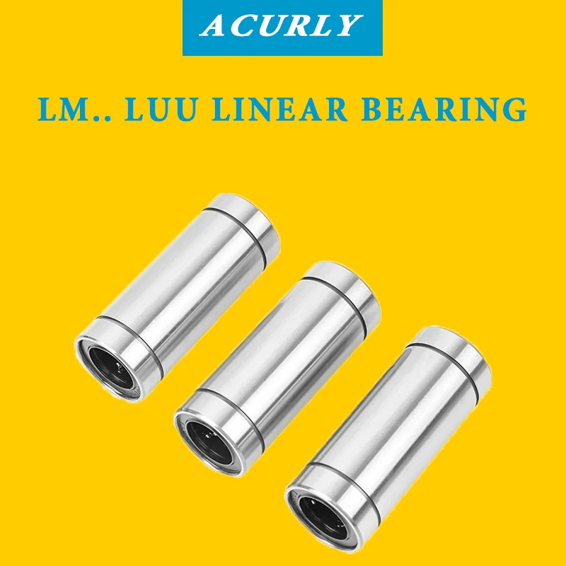 1pc Lm Luu Long Type Linear Bearings Lm5luu Lm6luu Lm8luu Lm10luu Lm12luu Lm13luu Lm16luu
