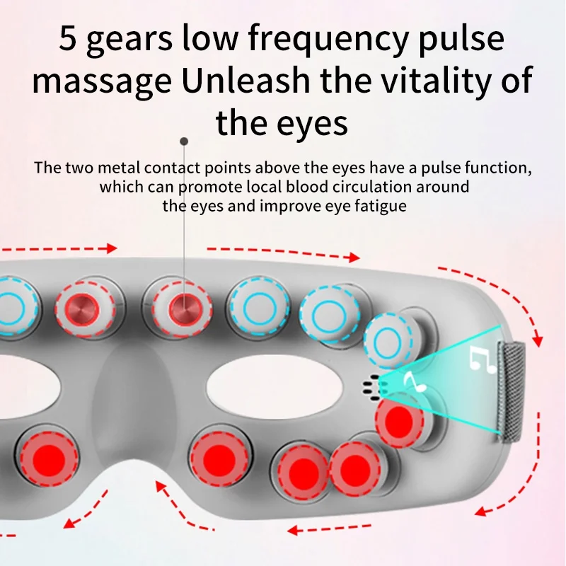 Eye Massager Acupoint Vibration Pulse Hot Compress Eye Care