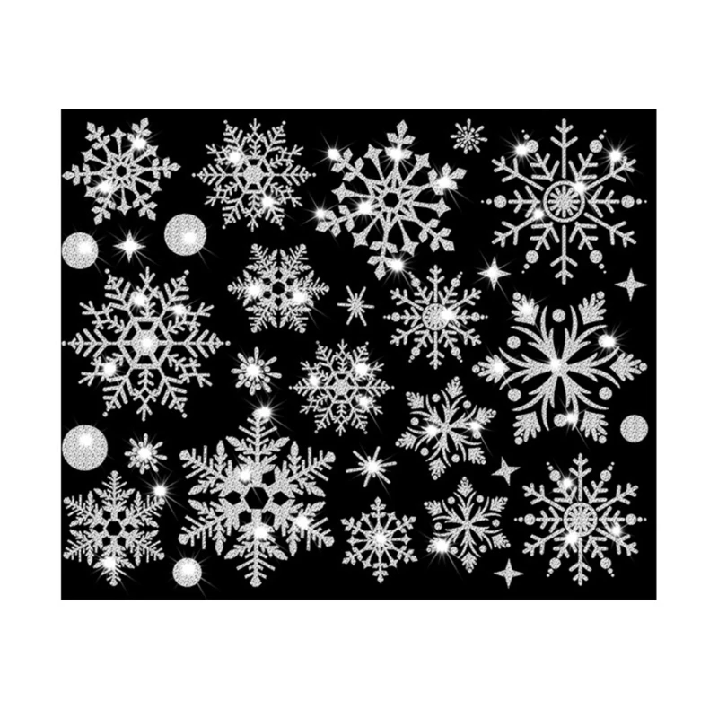Christmas Snowflake Sticker Wall Paper Mural Decorative Supplies wall sticker christmas stickers