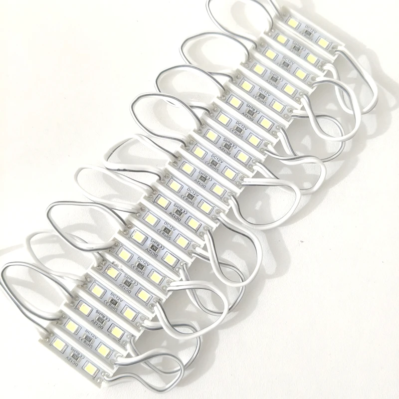 20pcs LED Modules 2835 SMD DC 12V 2 LEDs Backlight Waterproof IP65 LED Sign Lighting red green blue yellow white