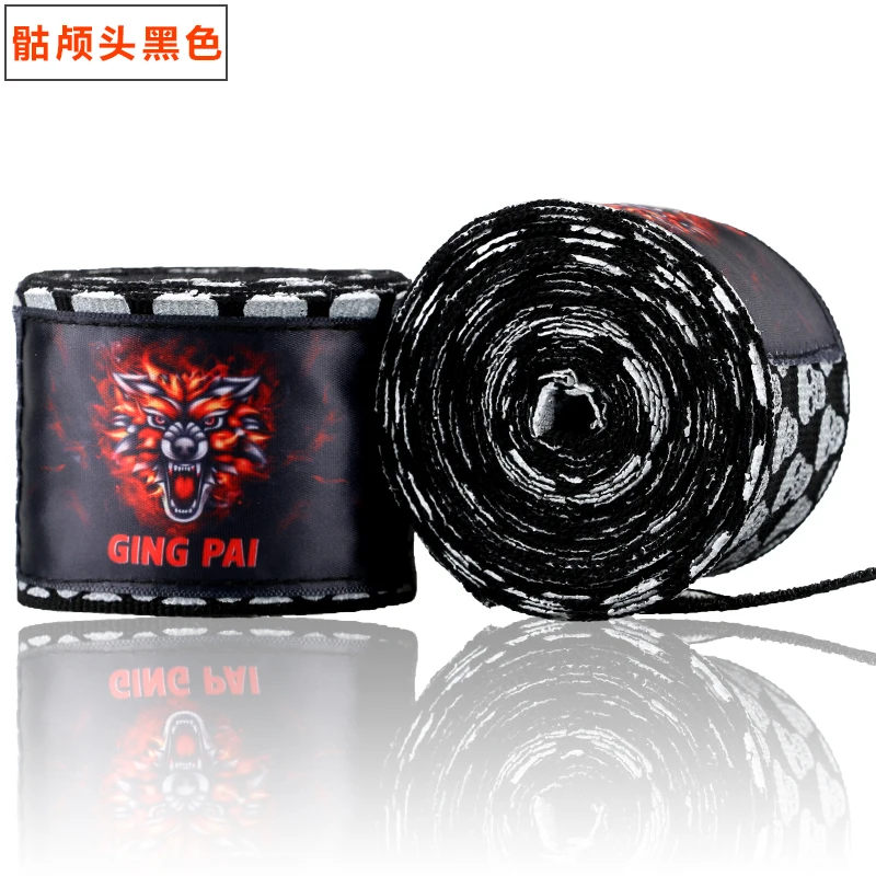 

Gingpai Death Skulls Elastic Hand Wraps Meister MMA Cotton&Polyester Boxing Wraps Handwraps Bandage Inner Boxing Gloves