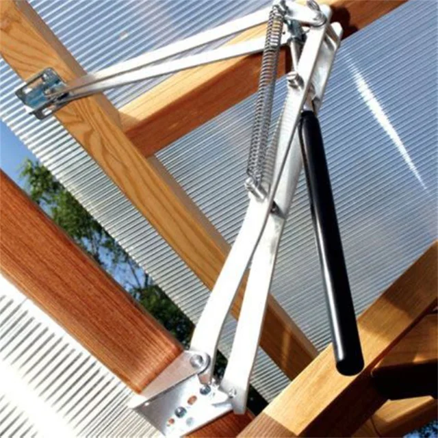 1Db Fekete Hőmérséklet -Érzékeny Ablak Nyitó Henger Automatikus Üvegházhatású - Image 2