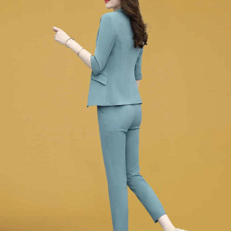 Leisure Spring Summer Women's Suit 2022 New Korean Fashion Temperament Age Reducing Elegant Women's Two Suits