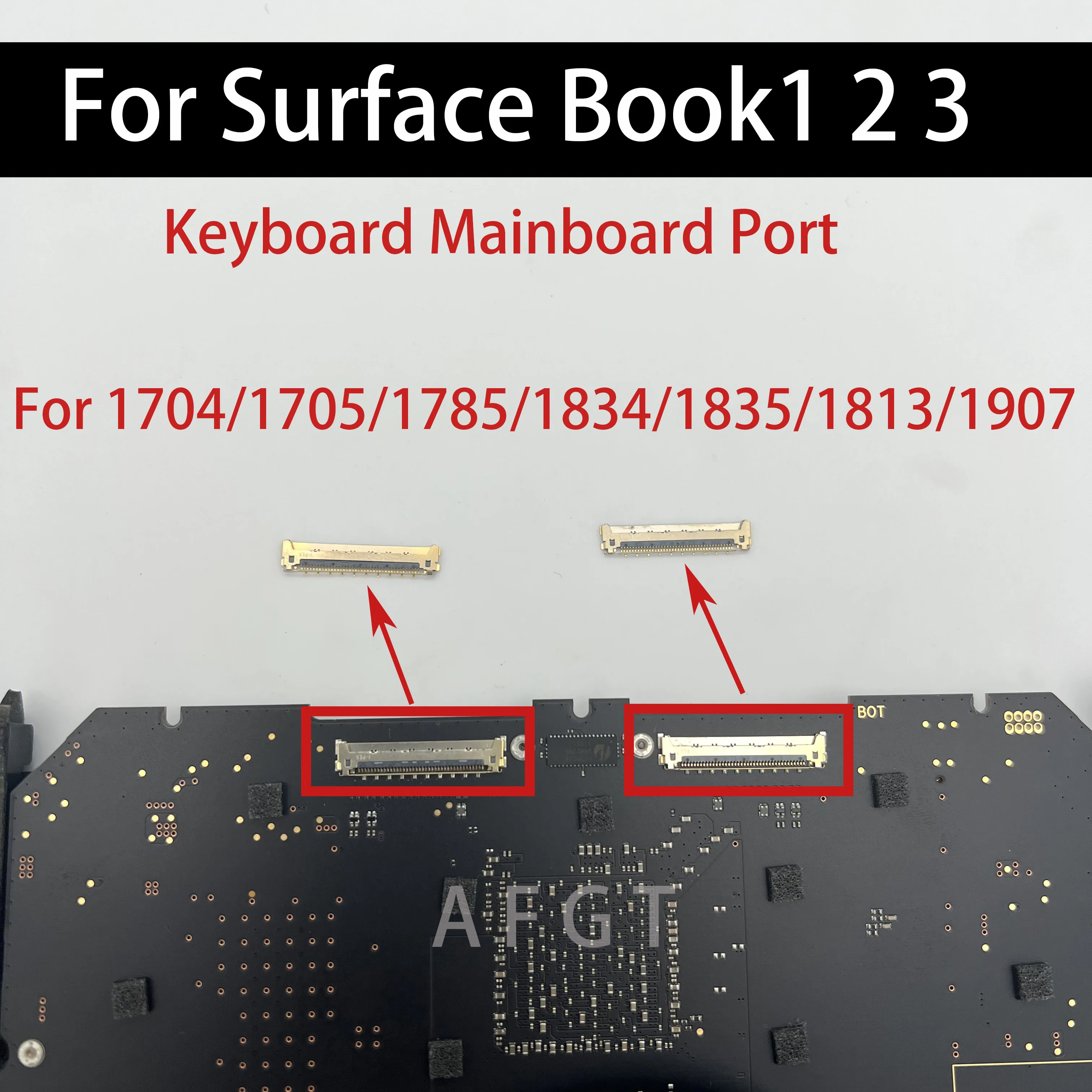 

Оригинальный порт материнской платы для Microsoft Surface Book1 2 3, интерфейс логической платы 1704, 1705, 1834, 1835, 1813, 1907 протестирован