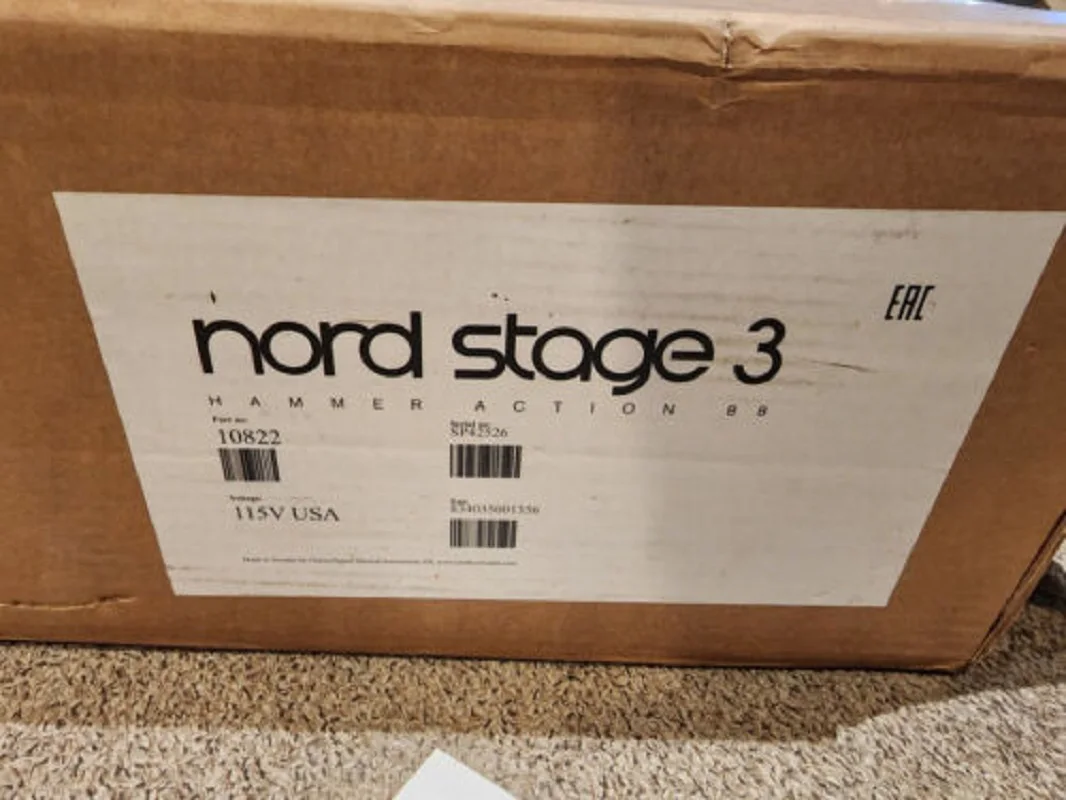 

NEW PROMO Nord Stage 3 Hammer Action 88 10822 115 Volt Digital Piano Keyboard Synthetic