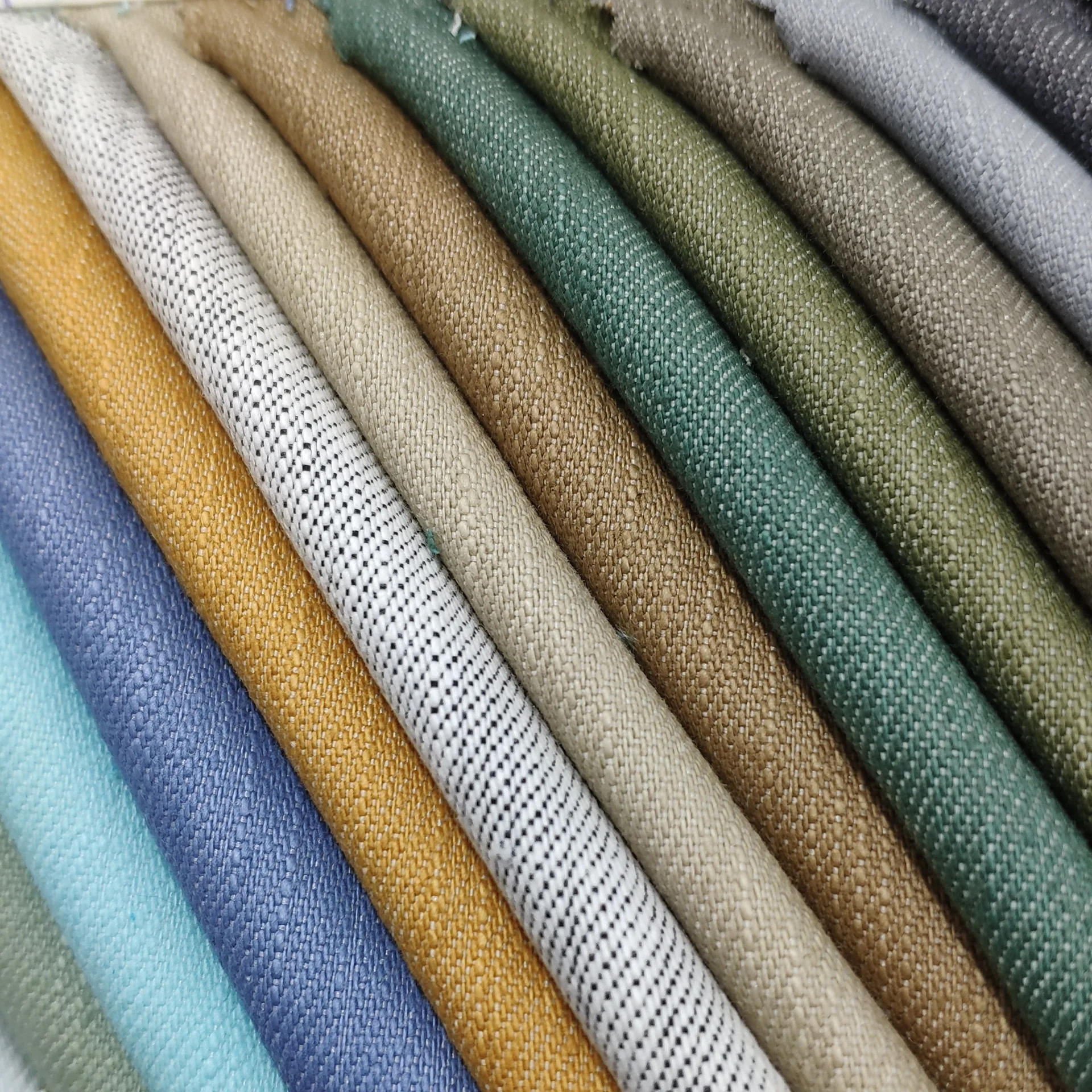 

Imitation Denim Fabric, Bamboo Stretch Denim Fabric, Wash-free Shirt Fabric, Summer Shirt and Trousers Fabric