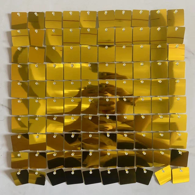 แผ่นติดผนังระยิบระยับทรงสี่เหลี่ยม6/12/24ชิ้นแผ่นเลื่อมติดผนังด้านหลังกำแพงสำหรับงานแต่งงานงานเลี้ยงวันเกิดอุปกรณ์ตกแต่งฉากหลัง 1