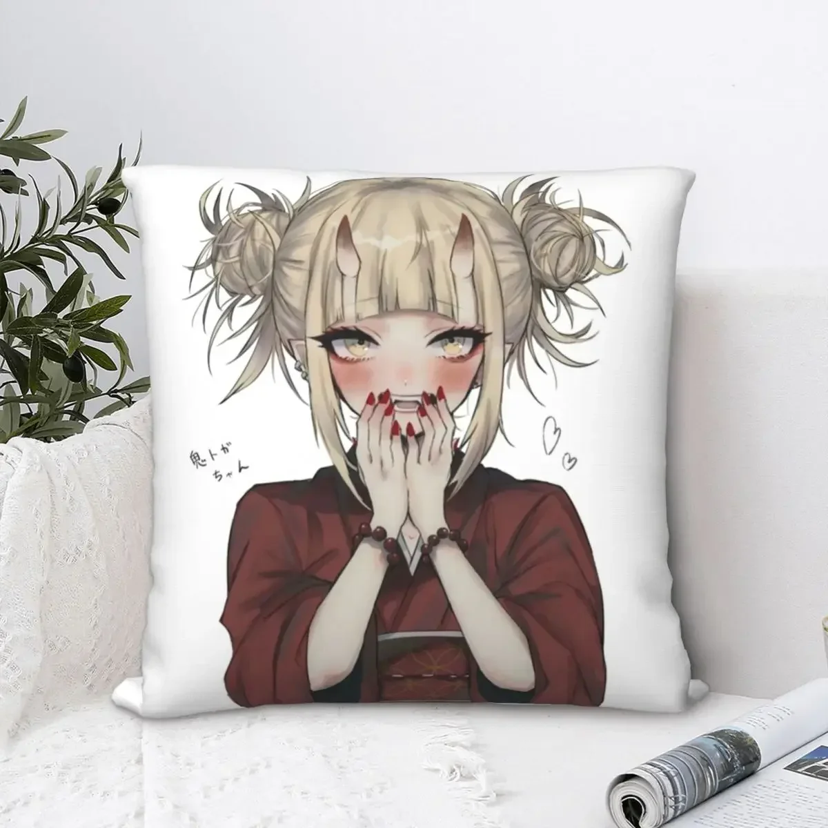 

Himiko Toga Pillowcase Pillow Case Cushion Cover Home Sofa Car Decorative My Hero Academia Throw Pillow Printing Plush Cartoon