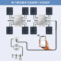 GTB-1400W-Wifi-220V Solar External WiFi Micro Inverter 1400W Photovoltaic Power Generation System MPPT Sine Wave Inverter 2
