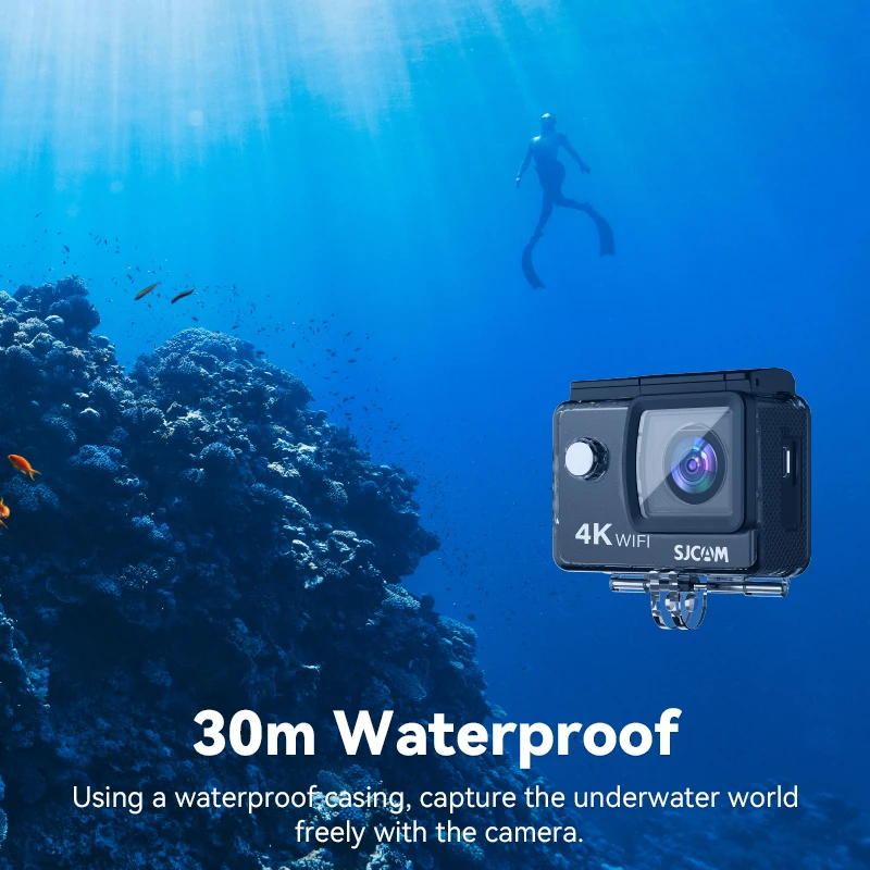 SJCAM Action Camera SJ4000 AIR 4K 30PFS 1080P 4x Zoom WIFI Sports Video Action Cameras Motorcycle Bicycle Helmet Waterproof Cam 6