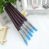5Pcs Nail Art Pen Brushes Soft Silicone Carving Craft Supplies Pottery Sculpture UV Gel Building Clay Pencil DIY Tools Red 4