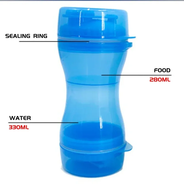 Outdoor Portable Pet Dog Water Bottle Training Food Storage Bottle PP Dogs Water Dispenser for Large Dogs Pets Accessories Stuff 5